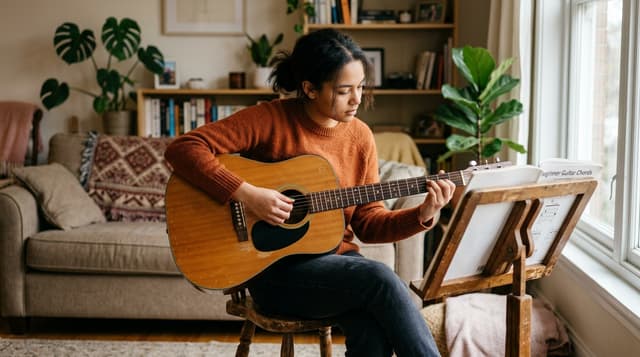 Gitaar Akkoorden Leren [2026] → 8 Akkoorden voor Beginners