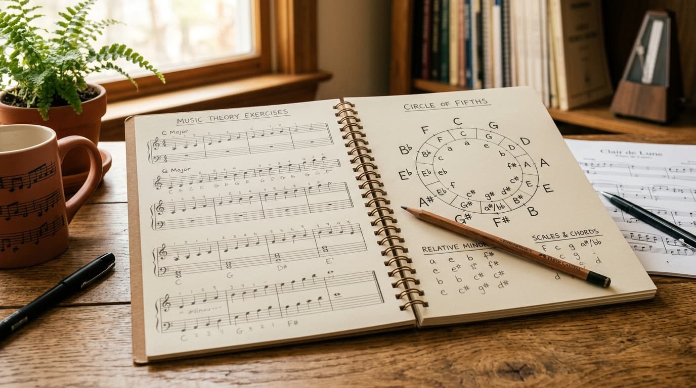 Muziektheorie voor Beginners [2026] → De Essentie in 1 Gids