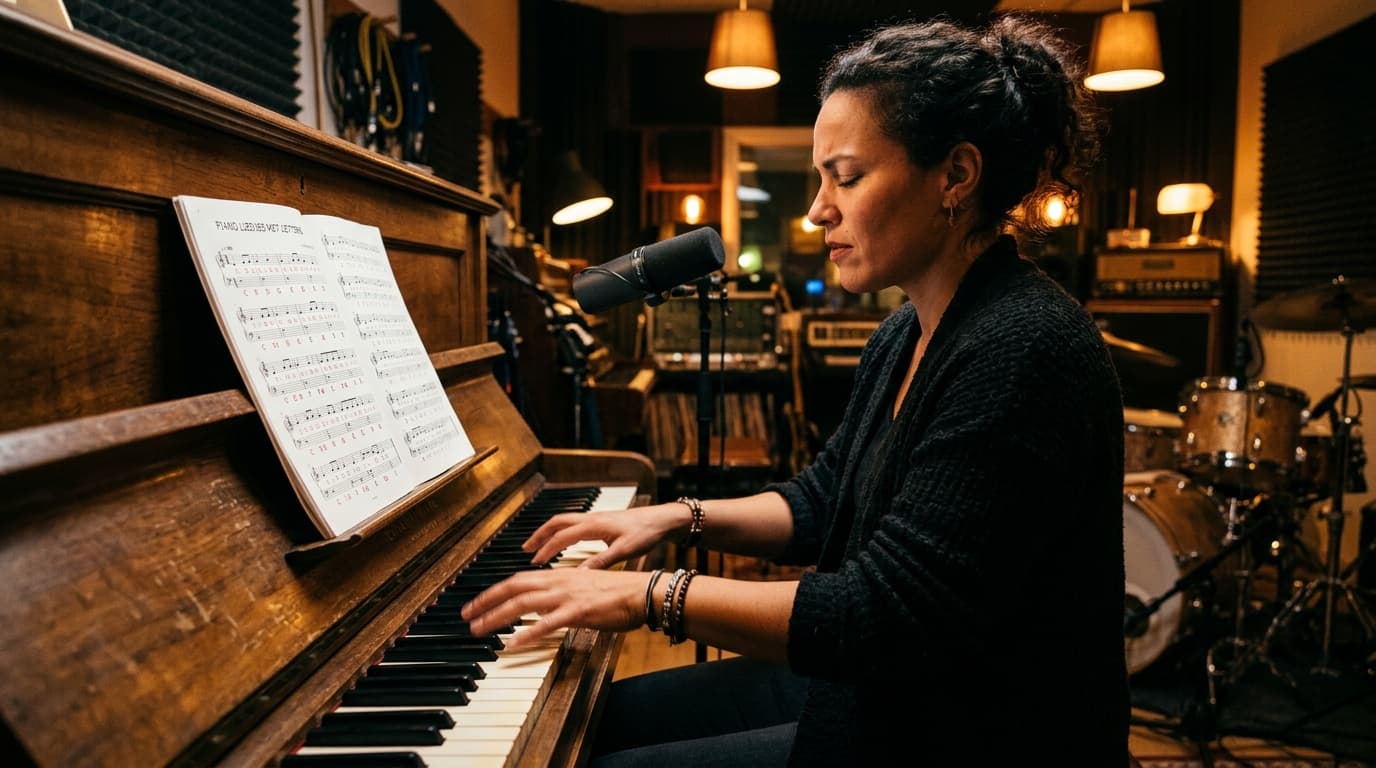 Piano liedjes met letters — praktische gids