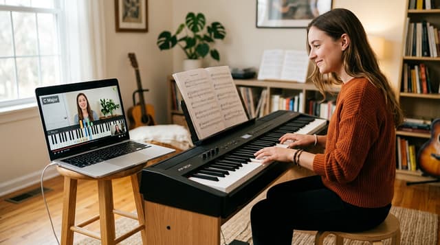 Beste online pianocursus: zo kies je de juiste (en wat het kost)
