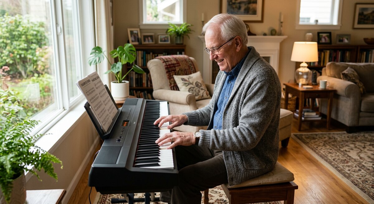 Keyboardlessen voor Senioren: Leren Spelen op Je 50ste, 60ste of 70ste