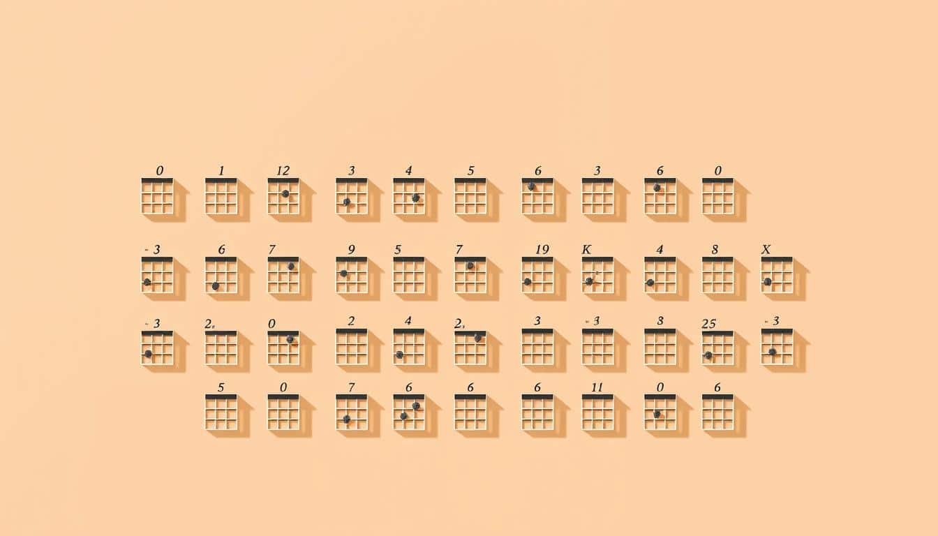 gitaar akkoordenschema gevorderd