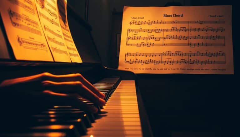piano akkoordenschema blues