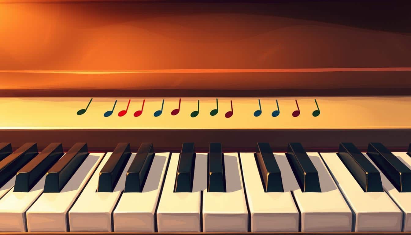 piano toonladder majeur